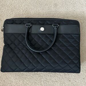 Knomo London Quilted Laptop Sleeve Avignon 15” Bag Black